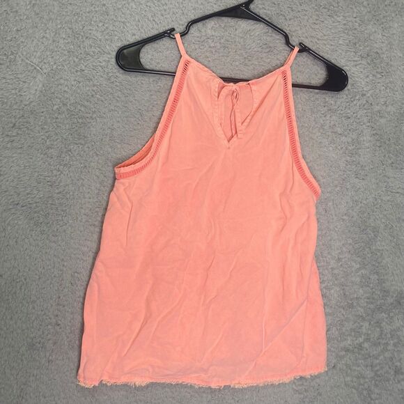 Anthropologie Cloth & Stone womens pink sleeveless tank raw hem lightweight XS - Picture 3 of 8